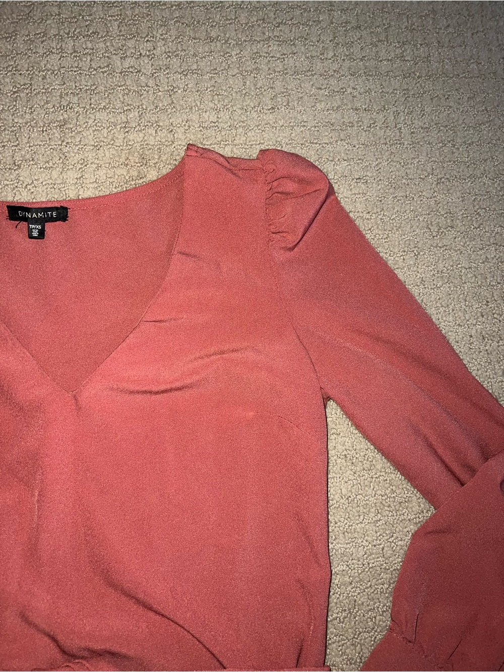 Wrap Blouse with Waist Tie - Picture 5 of 5